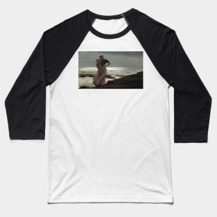 A Light on the Sea by Winslow Homer Baseball T-Shirt